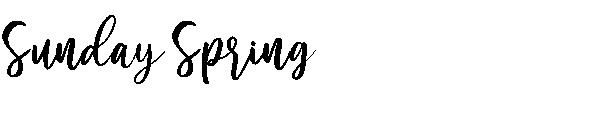 Sunday Spring字体