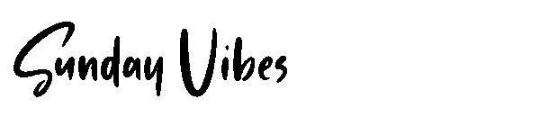 Sunday Vibes字体
