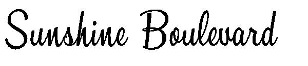 Sunshine Boulevard字体