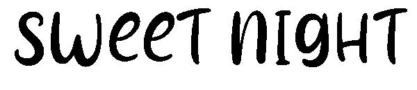 Sweet Night字体