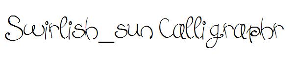 Swirlish_sun Calligraphr字体