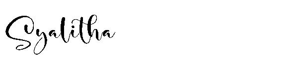 Syalitha字体