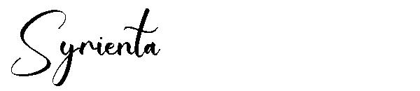 Syrienta字体