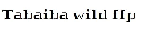 Tabaiba wild ffp字体