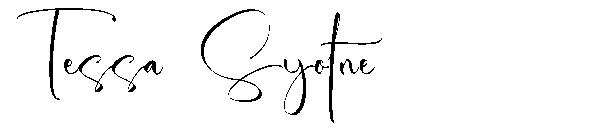 Tessa Syotne字体
