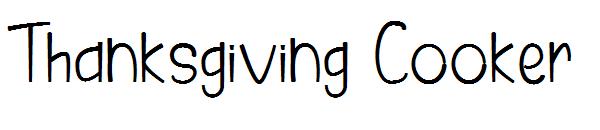 Thanksgiving Cooker字体