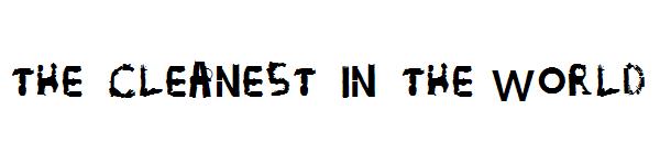 The cleanest字体 in the world字体