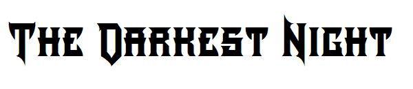 The Darkest Night字体