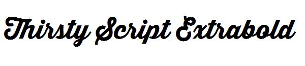 Thirsty Script Extrabold字体