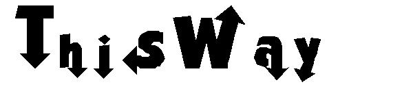 ThisWay字体