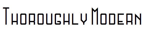 Thoroughly Modern字体