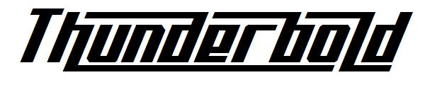 Thunderbold字体