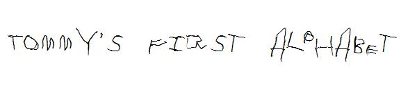 Tommy's First Alphabet字体