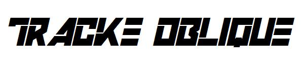 TRACKE OBLIQUE字体