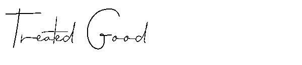 Treated Good字体