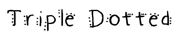 Triple Dotted字体