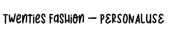Twenties Fashion _ PERSONALUSE字体