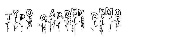 Typo Garden Demo字体