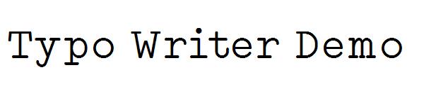 Typo Writer Demo字体