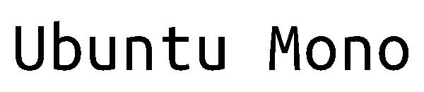 Ubuntu Mono字体