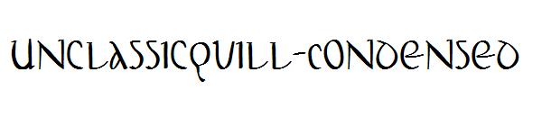 UnclassicQuill-Condensed字体
