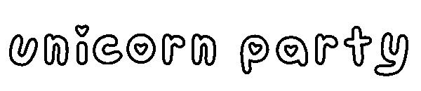 unicorn party字体