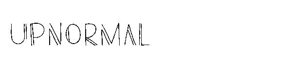 UPNORMAL字体