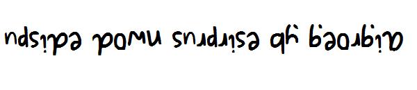 upside down surprise by georgia字体