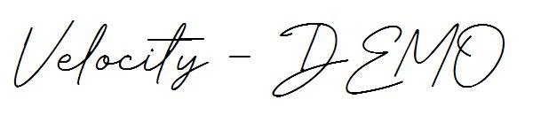 Velocity - DEMO字体