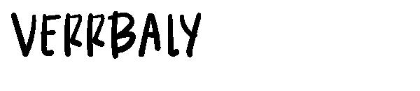 VERRBALY字体