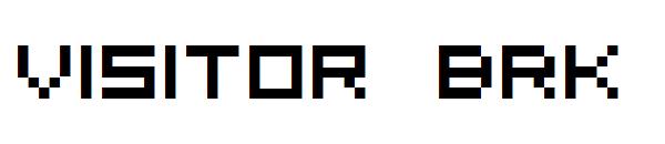 Visitor BRK字体