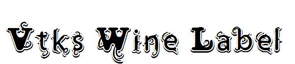 Vtks Wine Label字体
