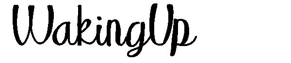 WakingUp字体