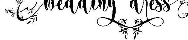 wedding dress字体