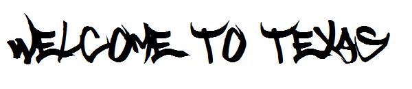 Welcome to Texas字体