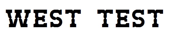 West Test字体