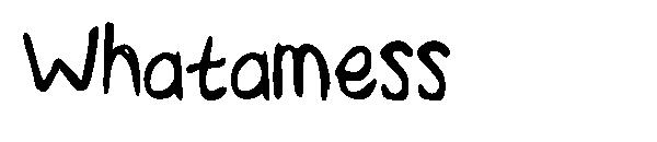 Whatamess字体