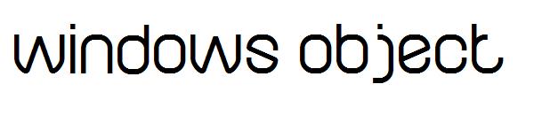 windows object字体
