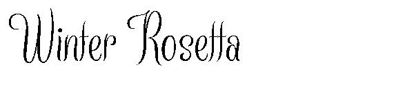Winter Rosetta字体