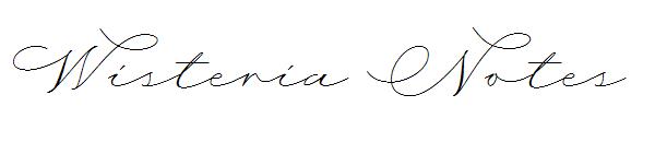 Wisteria Notes字体