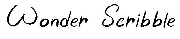 Wonder Scribble字体