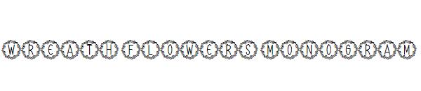 Wreath Flowers Monogram字体