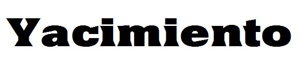 Yacimiento字体