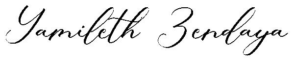 Yamileth Zendaya字体
