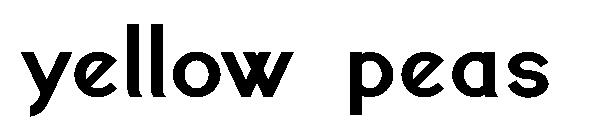 yellow peas 字体