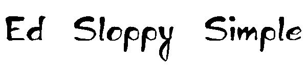 Ed Sloppy Simple字体