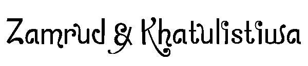 Zamrud & Khatulistiwa字体