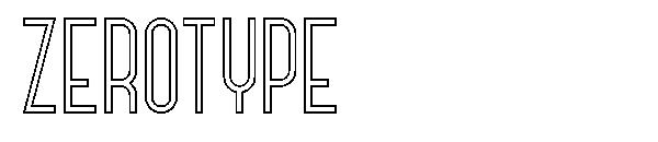 Zerotype字体