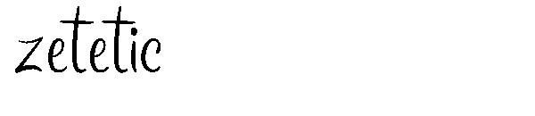 zetetic字体
