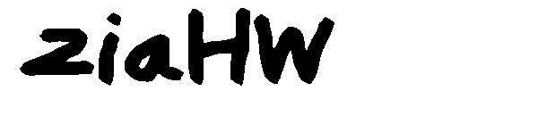 ziaHW字体